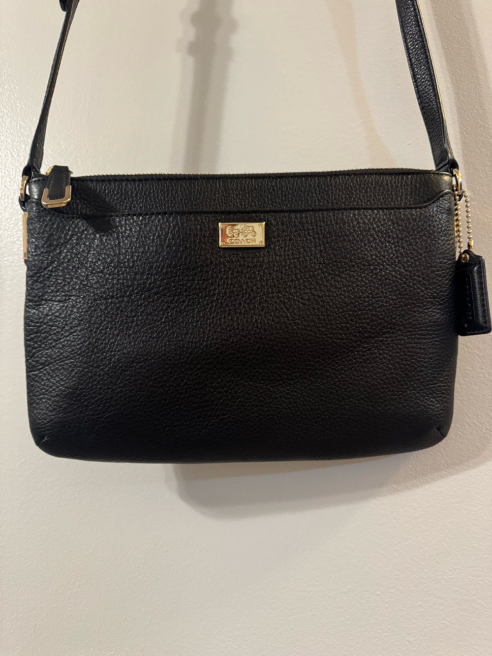 EUC COACH Madison Pebbled Leather East West Swingpack